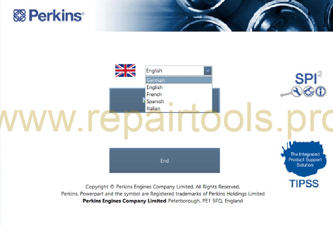 Perkins SPI2 2023A Service and Parts Catalogs 1PC