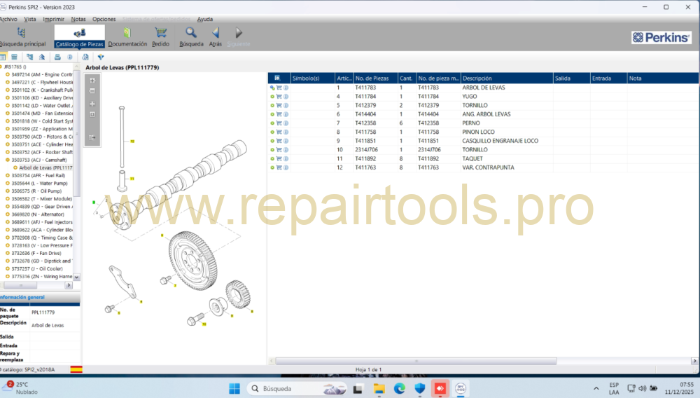Captura de pantalla 2025-12-11 075536 Perkins SPI2 2023A Service and Parts Catalogs 1PC