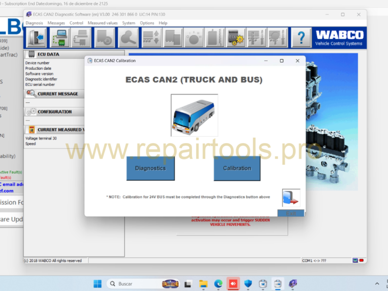 WABCO TOOLBOX PLUS v14.5.0.0+ ECAS CAN2 V3.00 [1PC]